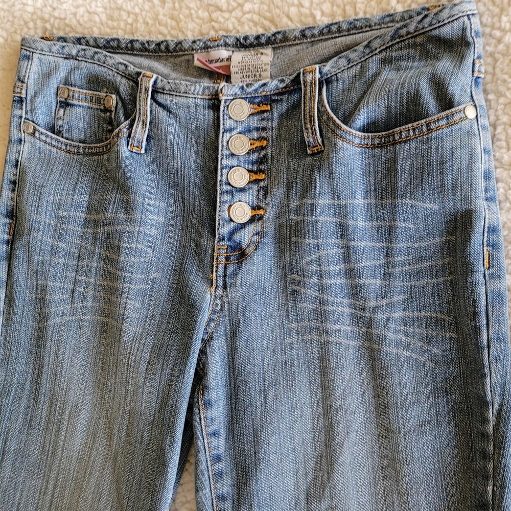No Boundaries Stretch Light Wash Juniors Size 9 - Picture 4 of 11